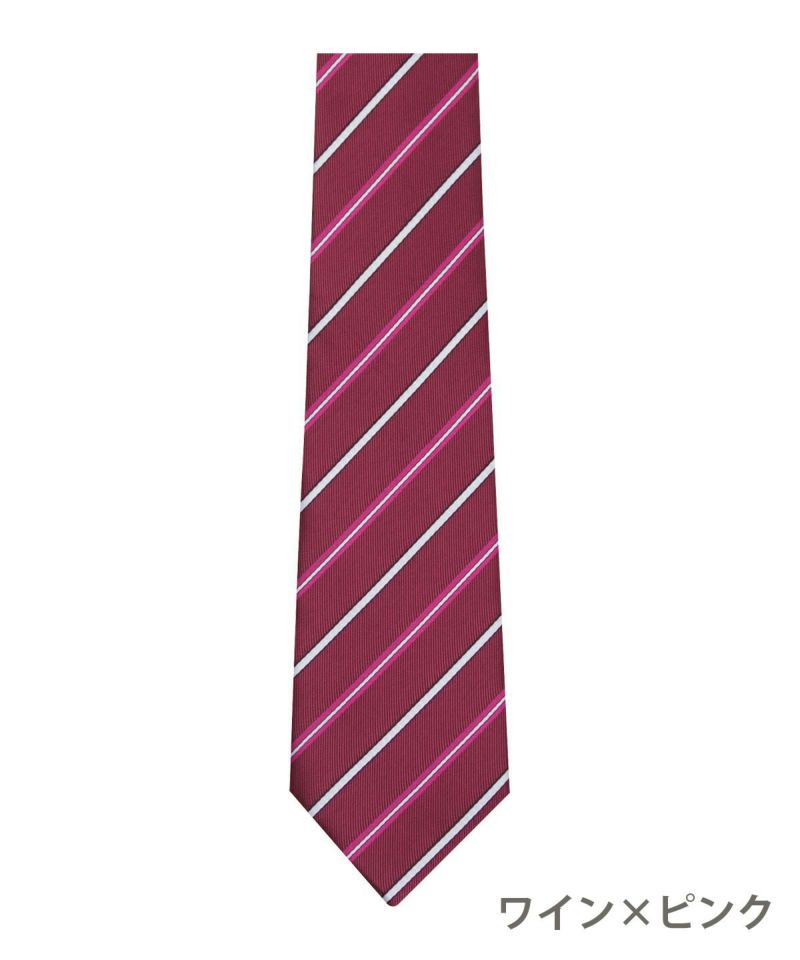 凄!!新品未使用 ■ Kiton キートン ■ ネクタイ　茶　ピンク　ストライプ trim_ofkss_item95956162bbf611e
