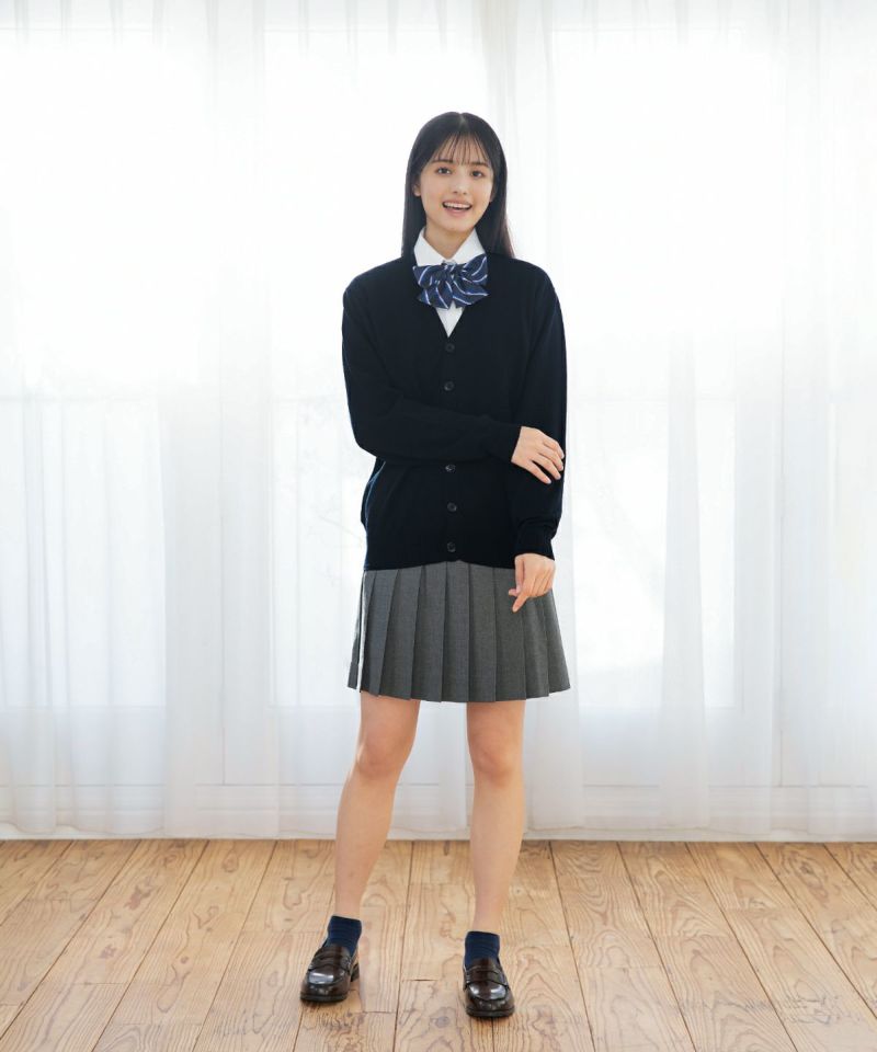 conomi ネイビー ブレザー スカート リボン セット リボン (ネイビー×ブルー ) ARCR-1025-09 | 原宿発の制服