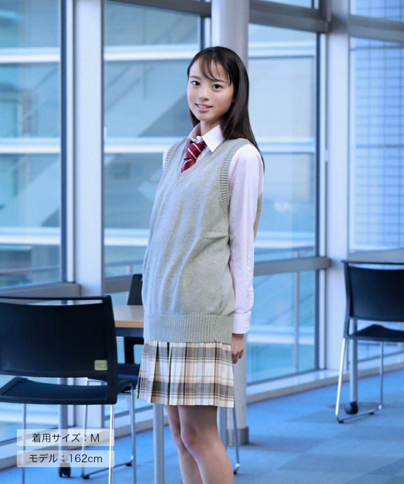 綿ベスト(アッシュグレー) ARCUV-3011-03 | 原宿発の制服
