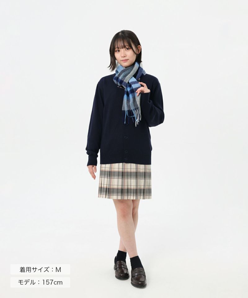 無地ウール混カーディガン(ネイビー) ARCPCC-2011-01 | 原宿発の