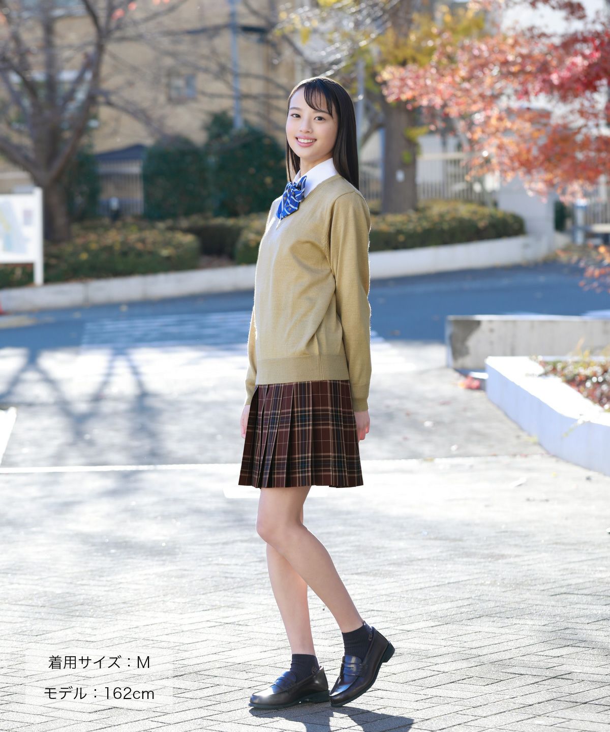 無地ウール混セーター(ベージュ) ARCPSW-2011-05 | 原宿発の制服