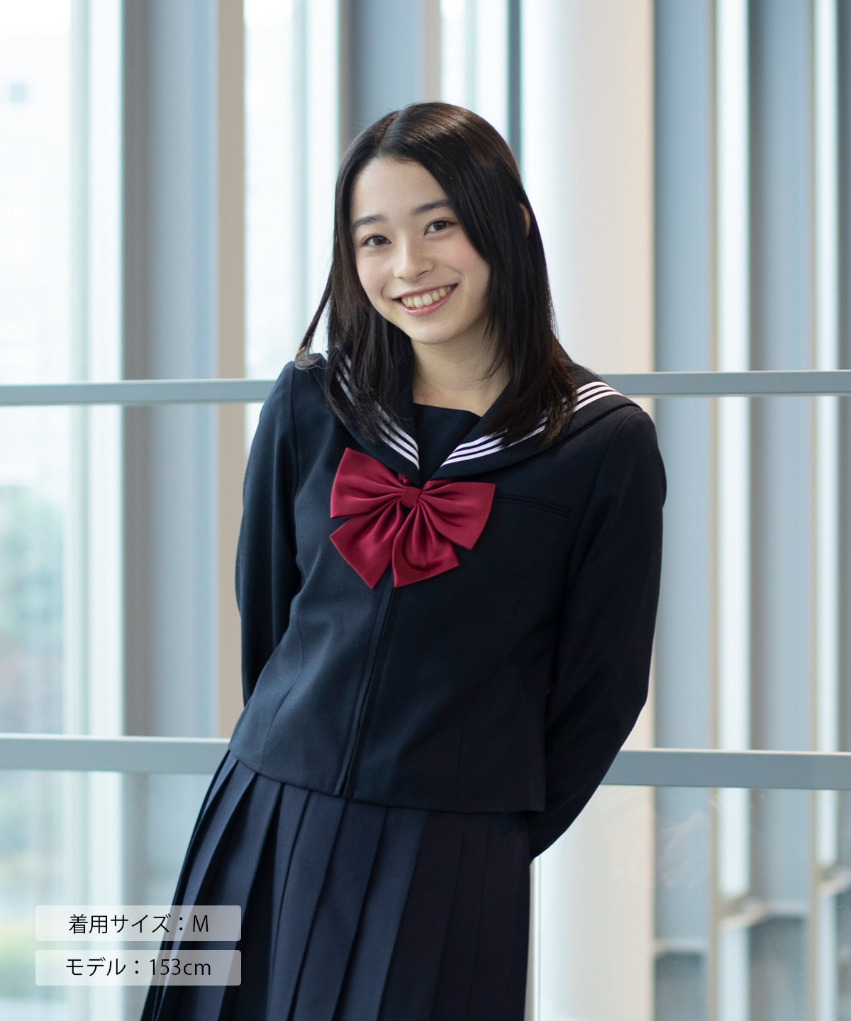 冬セーラー長袖(ネイビー)ARCSL-1014-01 | 原宿発の制服ブランド  