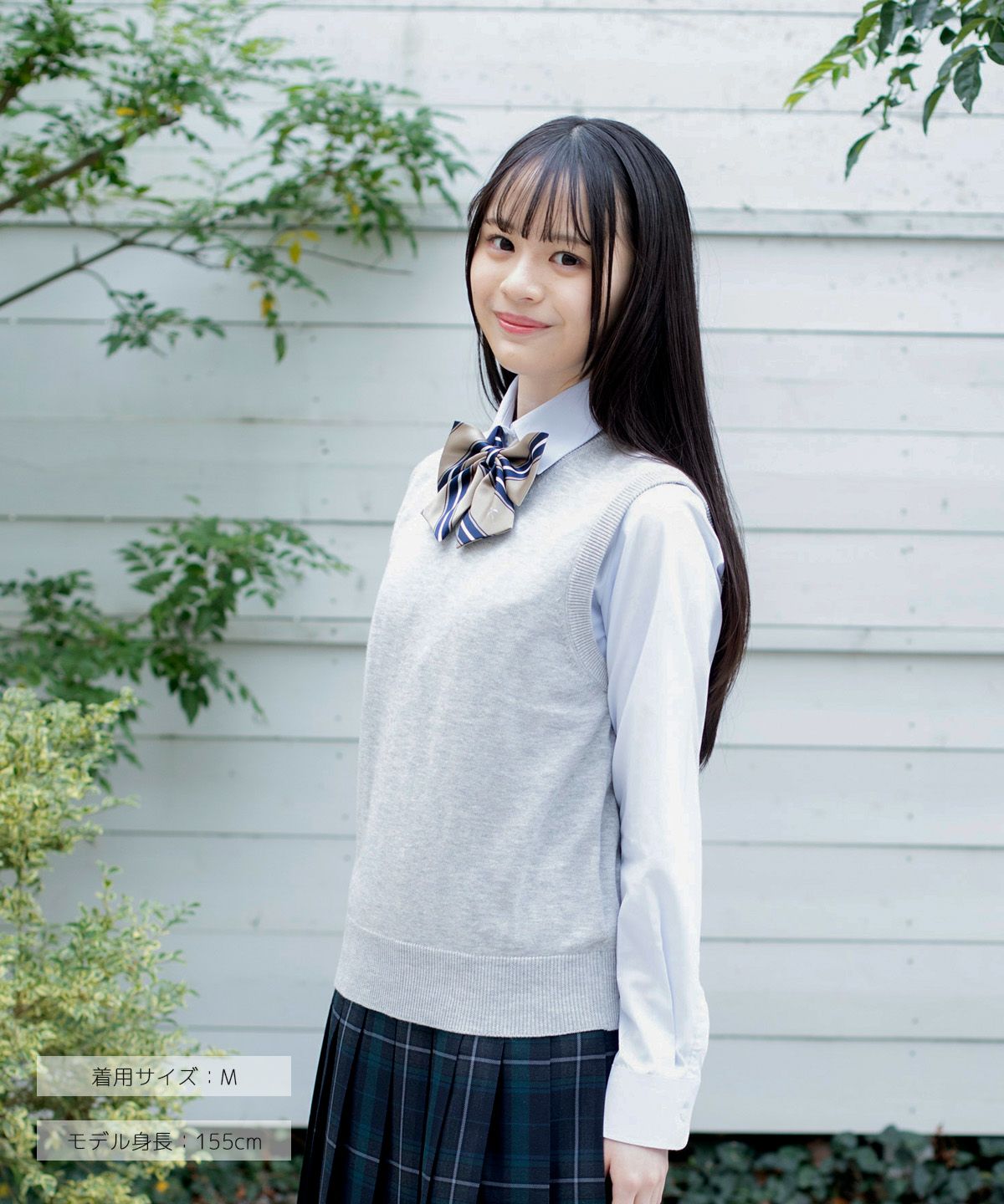 無地コットンベスト(グレー) ARCPV-1011-04 | 原宿発の制服ブランド 