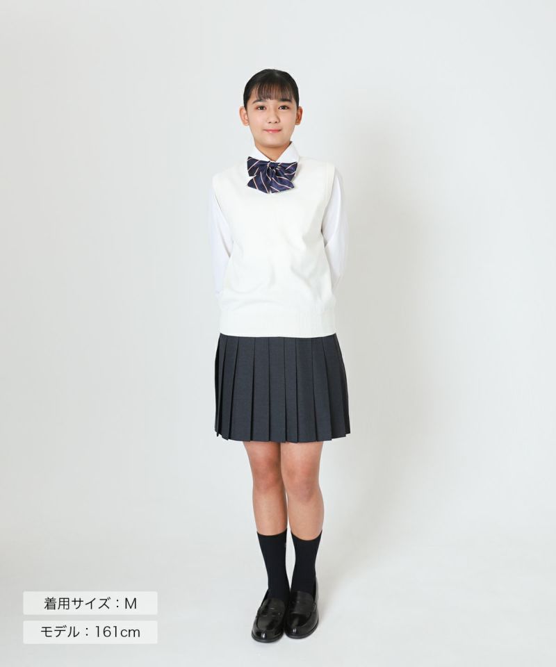 無地コットンベスト(ホワイト) ARCPV-1011-07 | 原宿発の制服