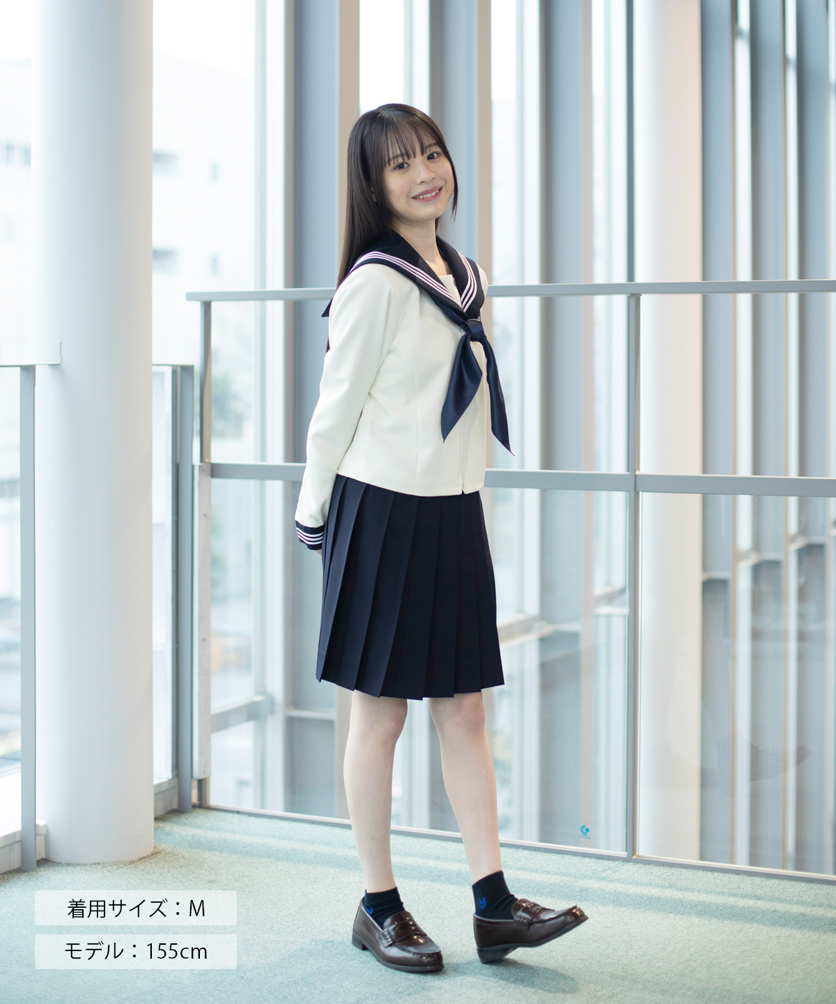 本店限定】冬セーラー長袖(ホワイト)ARCSL-1026-07 | 原宿発の制服 