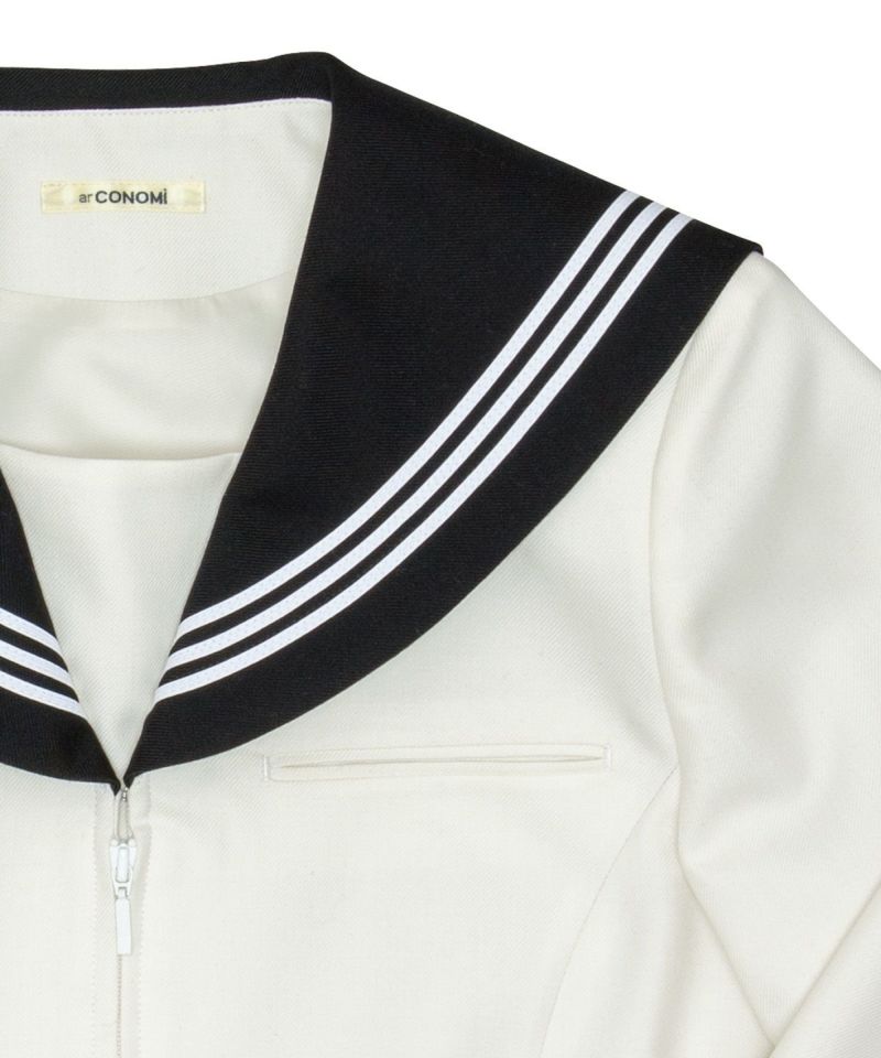 冬セーラー長袖(ホワイト)ARCSL-1026-07 | 原宿発の制服ブランド